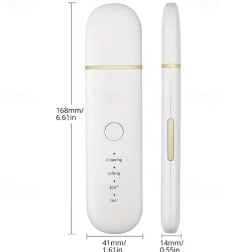 Ultrasonic Skin Scrubber Vibration Face Spatula Blackhead Remover Facial Scrubber Shovel Clean Cavitation Peeling Facial Lifting