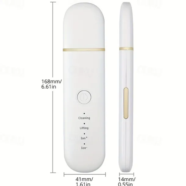 Ultrasonic Skin Scrubber Vibration Face Spatula Blackhead Remover Facial Scrubber Shovel Clean Cavitation Peeling Facial Lifting