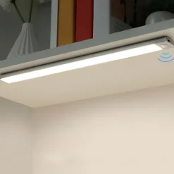 Ultra-Thin Wireless Magnetic Sensor LED Cabinet Lights, Human Body Induction with Rechargeable Wine Closet Light for Indoor Use 10/20/30/40cm