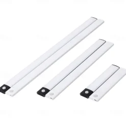 Ultra-Thin Wireless Magnetic Sensor LED Cabinet Lights, Human Body Induction with Rechargeable Wine Closet Light for Indoor Use 10/20/30/40cm