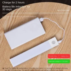 Ultra-Thin Wireless Magnetic Sensor LED Cabinet Lights, Human Body Induction with Rechargeable Wine Closet Light for Indoor Use 10/20/30/40cm
