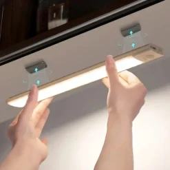 Ultra-Thin Wireless Magnetic Sensor LED Cabinet Lights, Human Body Induction with Rechargeable Wine Closet Light for Indoor Use 10/20/30/40cm