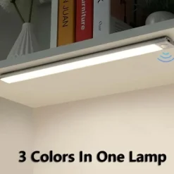 Ultra-Thin Wireless Magnetic Sensor LED Cabinet Lights, Human Body Induction with Rechargeable Wine Closet Light for Indoor Use 10/20/30/40cm