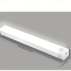 Under Cabinet Light Wireless Motion Sensor LED Light Bar LED Long Sense Light Rechargeable Magnetic Night Light For Corridor Kitchen Cabinet Stairs Hallway Wardrobe Home Room Decoration 1pc