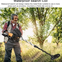 Underground Metal Detector, GTX4030 Underground Metal Detector Handheld Metal Detector Portable Detachable Easy Install Metal Detector High Sensitivity Underground Metal Detector