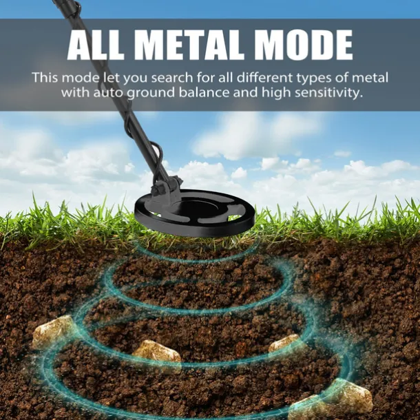 Underground Metal Detector, GTX4030 Underground Metal Detector Handheld Metal Detector Portable Detachable Easy Install Metal Detector High Sensitivity Underground Metal Detector