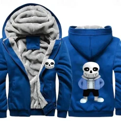 Undertale Sans Hoodie Anime Outerwear Anime Graphic For Couple's Men's Women's Adults' Hot Stamping Casual Daily