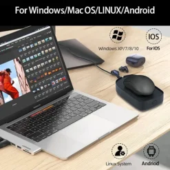 Undetectable Mouse Jiggler 5V 1A Simulate Mouse Mover Wired Wireless Mouse Compatible for Computer Awakening for Keeps PC Active