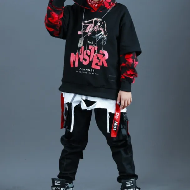 Unisex 3D Letter Hoodie & Sweatpants Set Clothing Set Long Sleeve Fall Winter Fashion Street Style Kids 3-13 Years Vacation Street Regular Fit