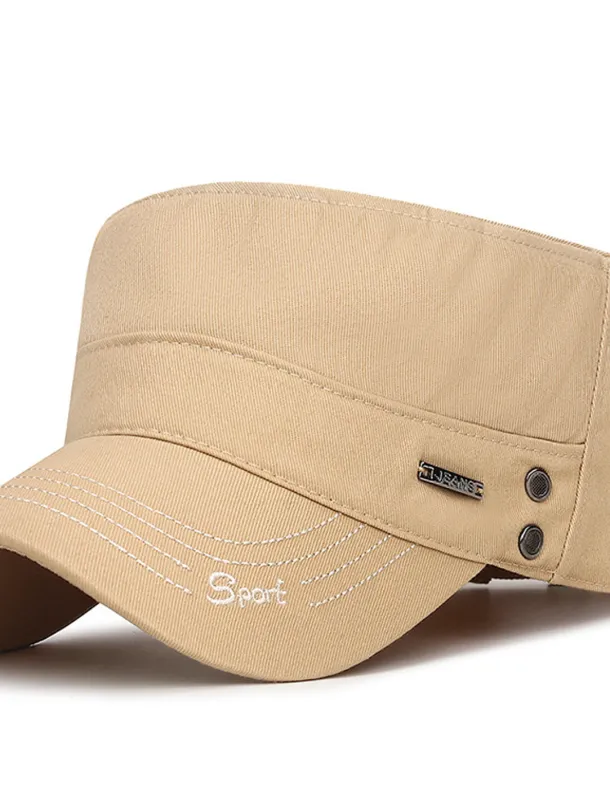 Unisex Flat Cap Baseball Cap Military Cap Cadet Hat Black Dark Navy Polyester Warm Vintage Casual Minimalism Outdoor Vacation Plain Adjustable Sunscreen Fashion