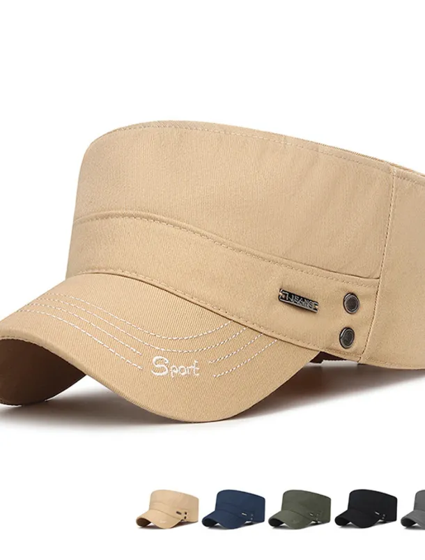 Unisex Flat Cap Baseball Cap Military Cap Cadet Hat Black Dark Navy Polyester Warm Vintage Casual Minimalism Outdoor Vacation Plain Adjustable Sunscreen Fashion