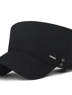 Unisex Flat Cap Baseball Cap Military Cap Cadet Hat Black Dark Navy Polyester Warm Vintage Casual Minimalism Outdoor Vacation Plain Adjustable Sunscreen Fashion