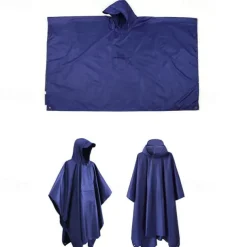 Unisex Hiking Raincoat Outdoor 3 In 1 Waterproof Lightweight Rip-resistant Hiking Outfits Hiking Clothes Spring Autumn / Fall Hoodie Raincoat Rain Poncho PU Leather Solid Color Black Yellow Pink