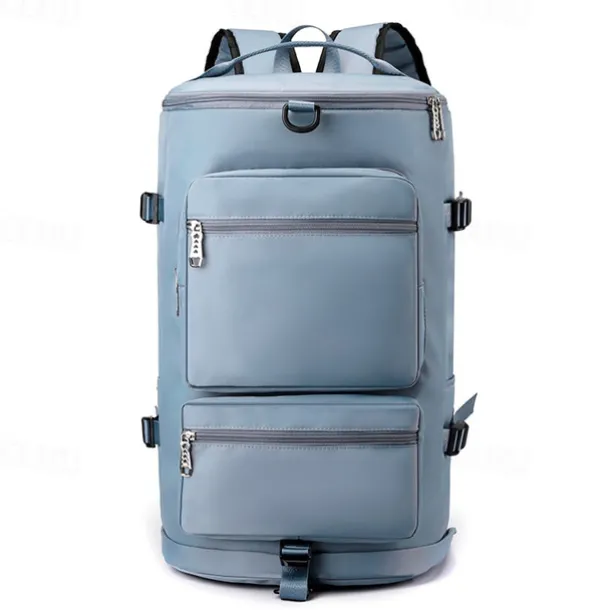 Unisex Large-Capacity Travel Backpack Duffel Bag with Shoe Compartment and Shoulder Strap, Multi-Carry Waterproof Sports Gym Bag for Students, Commuters, Weekend Trips, and Fitness Use