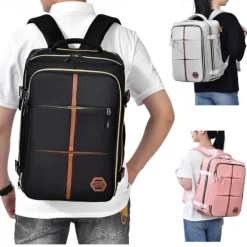 Unisex School Backpack with Laptop Compartment – Water-Resistant Bookbag for Teens and College Students, Ideal for Back to School