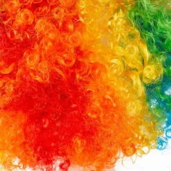 Unisex Short Fluffy Afro Funny Wigs for Halloween,Holiday Party Clown Costume For Carvinal