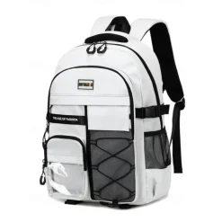 Unisex Waterproof School Backpack with Multi-Pocket Design and Laptop Compartment, Casual Large Capacity Travel Daypack for Students and Commuters