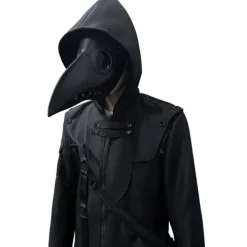 Unisex Winter Coat Winter Jacket Formal Evening Buckle All Seasons Halloween Regular Gothic Men's Clothing[Black] Jacket