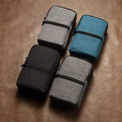 Universal 7.2 inch Denim Phone Case Waist Bag Zipper Bag Waist Hanging Diagonal Cross Bag