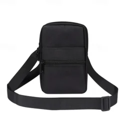 Universal 7.2 inch Denim Phone Case Waist Bag Zipper Bag Waist Hanging Diagonal Cross Bag
