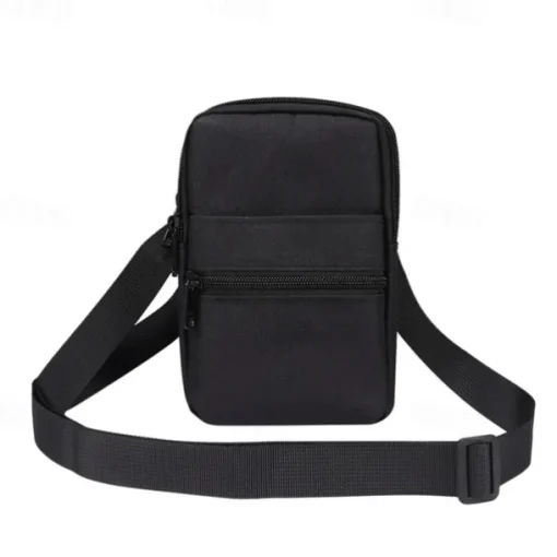 Universal 7.2 inch Denim Phone Case Waist Bag Zipper Bag Waist Hanging Diagonal Cross Bag