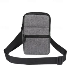 Universal 7.2 inch Denim Phone Case Waist Bag Zipper Bag Waist Hanging Diagonal Cross Bag