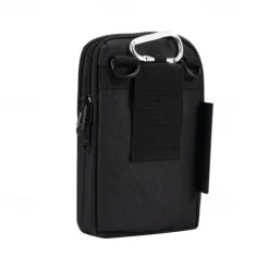 Universal 7.2 inch Denim Phone Case Waist Bag Zipper Bag Waist Hanging Diagonal Cross Bag