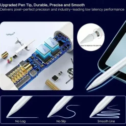 Universal Active Pen For IPad IPhone Digital Display Capacitive Stylus Pen For Android IOS Windows Touch Screen Megnetic Styluse For Apple Pencil/Sumsung Tablet