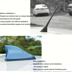 Universal Car Antennas Shark Fin Antenna Auto Radio Signal Aerials Roof Antennas Universal Car Antennas Car Signal Decorative Car Accessories