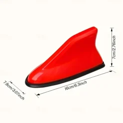 Universal Car Antennas Shark Fin Antenna Auto Radio Signal Aerials Roof Antennas Universal Car Antennas Car Signal Decorative Car Accessories