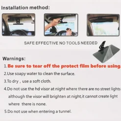 Universal Car Sun Visor Anti-Glare & UV Protection for Safe Driving Anytime Universal Polarized Sun Visor Sunshade