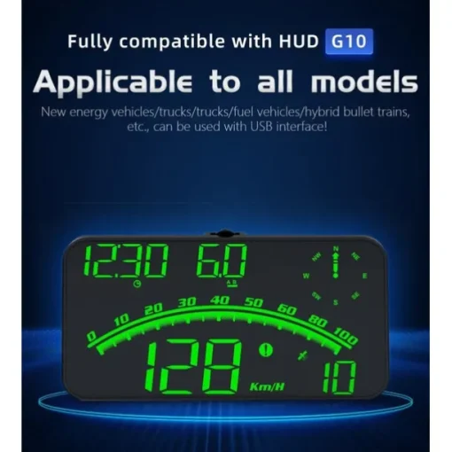 Universal Digital GPS Speedometer, 5.5" HUD Head-Up Display for Car, Speed in MPH/Km/h, Fatigue Driving Reminder, Overspeed Alarm, HD Display for All Vehicles
