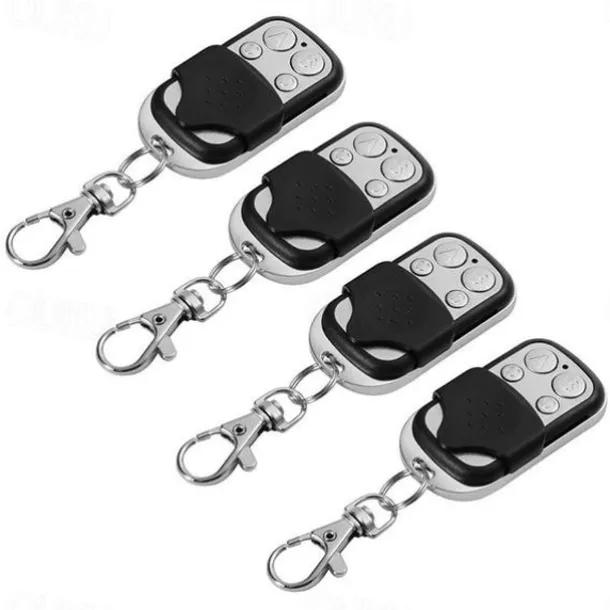 Universal 433MHz Garage Door Remote Duplicator, 4-Button Gate Remote Cloning Transmitter Control