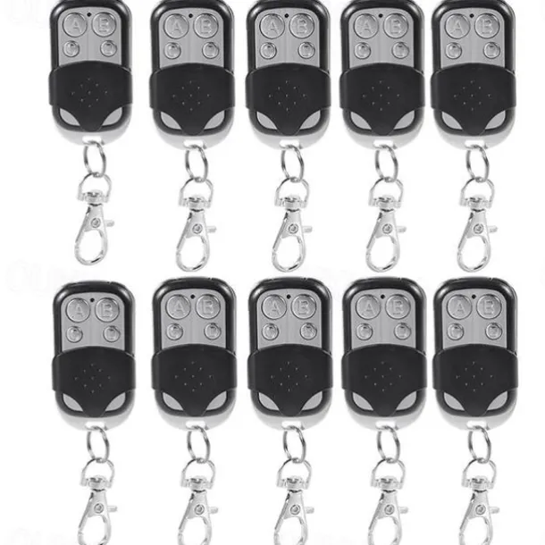 Universal 433MHz Garage Door Remote Duplicator, 4-Button Gate Remote Cloning Transmitter Control