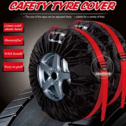 Universal Spare Tire Cover Case Polyester Car Tyre Storage Bags Automobile Tyre Accessories Auto Vehicle Wheel Protector
