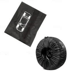 Universal Spare Tire Cover Case Polyester Car Tyre Storage Bags Automobile Tyre Accessories Auto Vehicle Wheel Protector