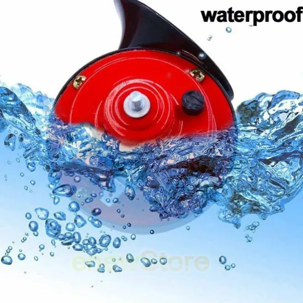 Universal Super Loud Car Horn 12V/24V Electric Snail Train Horn Super Loud Waterproof Horns Siren For Motorcycle Car Truck SUV Boat