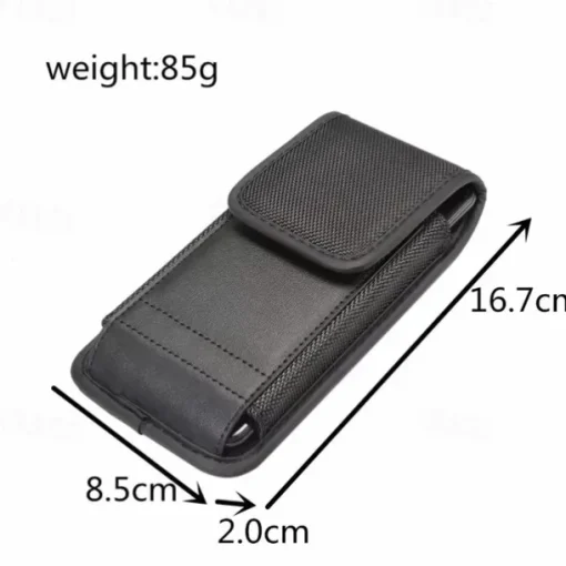 Univesal Phone Bag Fashion New Belt Holder Holster Case with Belt Clip For iPhone 15 14 Plus Pro Max Men Leather Wallet Waist Bag Card Holder Phone Pouch Cover For Samsung Galaxy S23