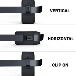 Univesal Phone Bag Fashion New Belt Holder Holster Case with Belt Clip For iPhone 15 14 Plus Pro Max Men Leather Wallet Waist Bag Card Holder Phone Pouch Cover For Samsung Galaxy S23