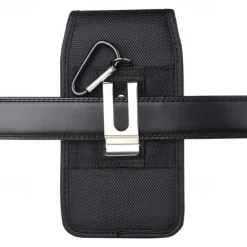 Univesal Phone Bag Fashion New Belt Holder Holster Case with Belt Clip For iPhone 15 14 Plus Pro Max Men Leather Wallet Waist Bag Card Holder Phone Pouch Cover For Samsung Galaxy S23