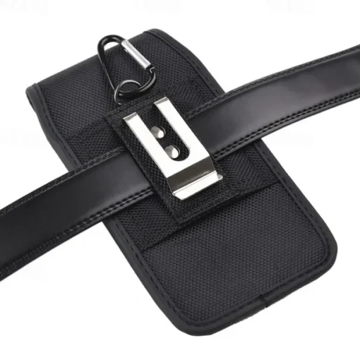 Univesal Phone Bag Fashion New Belt Holder Holster Case with Belt Clip For iPhone 15 14 Plus Pro Max Men Leather Wallet Waist Bag Card Holder Phone Pouch Cover For Samsung Galaxy S23