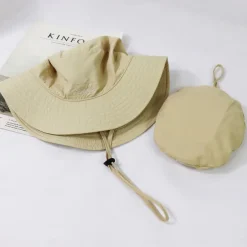 Upf50+ Foldable Bucket Hat Quick-drying Lightweight Outdoor Hat Sun Hat Mountaineering Fishing Hat