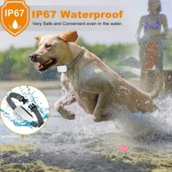 Upgrade Touch Screen Anti Bark Dog Collar IP67 Waterproof Rechargeable Electric Shock Vibration Beep No Barking Auto Training Collar For Dogs