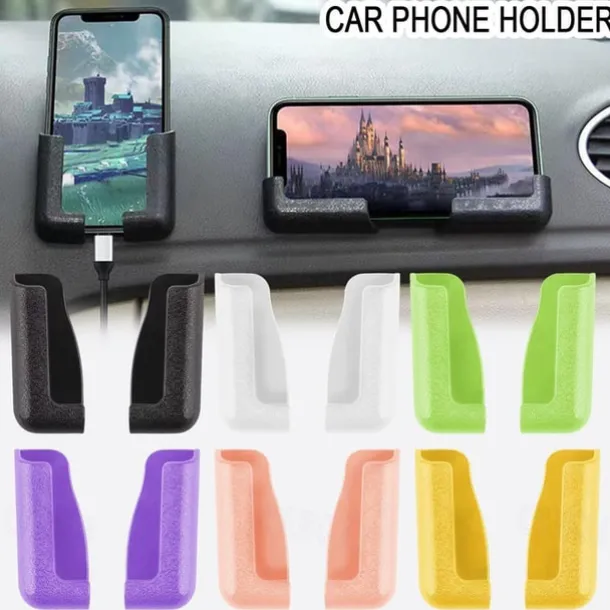 Upgraded Multifunctional Mobile Phone Bracket Self Adhesive Dashboard Mount Car Phone Holder Adjustable Width Car Sticky Navigation Mobile Phone Bracket for All Mobile Phones