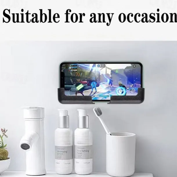 Upgraded Multifunctional Mobile Phone Bracket Self Adhesive Dashboard Mount Car Phone Holder Adjustable Width Car Sticky Navigation Mobile Phone Bracket for All Mobile Phones