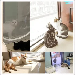 Upgraded Pet Screen Door,Nano-coated Cat Screen Door for Living Room,Anti-mosquito Anti-pet Screen Net with Zipper for Bedroom, Living Room, Kitchen