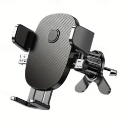 Upgraded Universal Car Phone Mount: 360° Rotation, Auto Clamping, Hands Free Cradle for All Smartphones