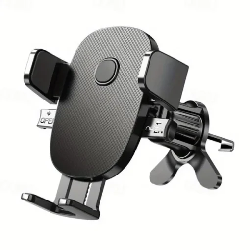 Upgraded Universal Car Phone Mount: 360° Rotation, Auto Clamping, Hands Free Cradle for All Smartphones