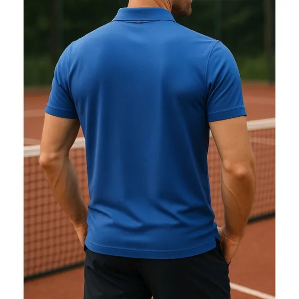 US Open Men's Solid Colored Sport Shirt Golf Polo Shirt Tennis Shirt Tennis Tee Short Sleeves Zipper Sweat-Wicking Moisture Wicking Breathable Tennis Golf Pickleball Polo Collar Dark Grey Black Blue