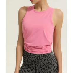 US Open Women's Solid Colored Workout Tank Top Sport Shirt Sports Tank Top Tank Top Sleeveless Quick Dry Breathable Tennis Golf Pickleball Crew Neck Open Back Dark Pink Black White Tennis Clothing